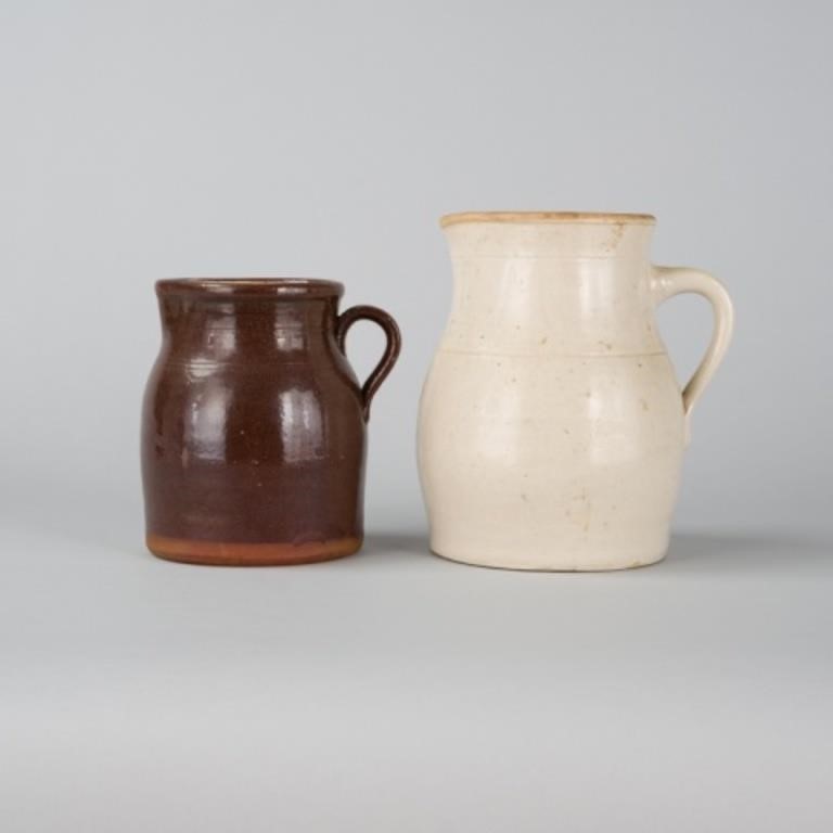TWO 19TH CENTURY MILK PITCHERSLot