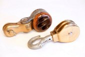 TWO 19TH CENTURY PETITE BRASS