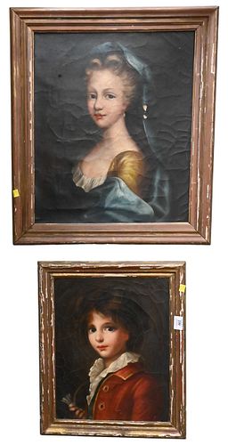 TWO 19TH CENTURY PORTRAIT