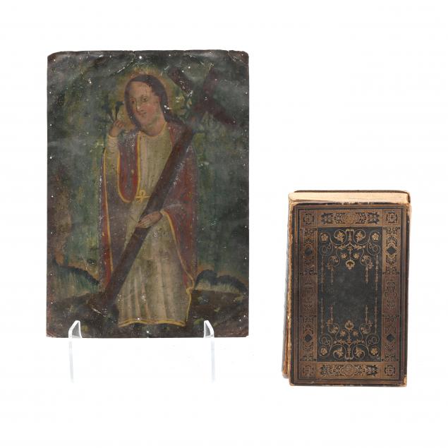TWO 19TH CENTURY RELIGIOUS ITEMS,