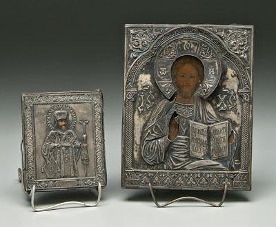 Two 19th century Russian icons: one