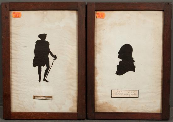 Two 19th century silhouettes: