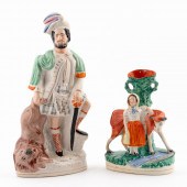 TWO, 19TH CENTURY STAFFORDSHIR