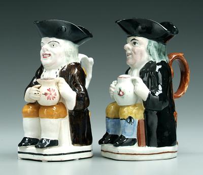 Two 19th century Toby jugs: both
