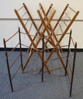 TWO 19TH CENTURY WOOD FOLDING