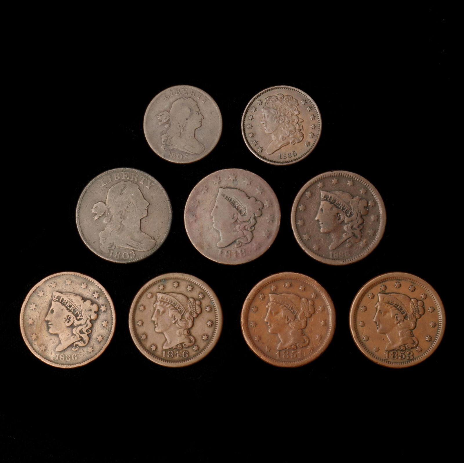 TWO (2) HALF CENTS AND SEVEN (7)