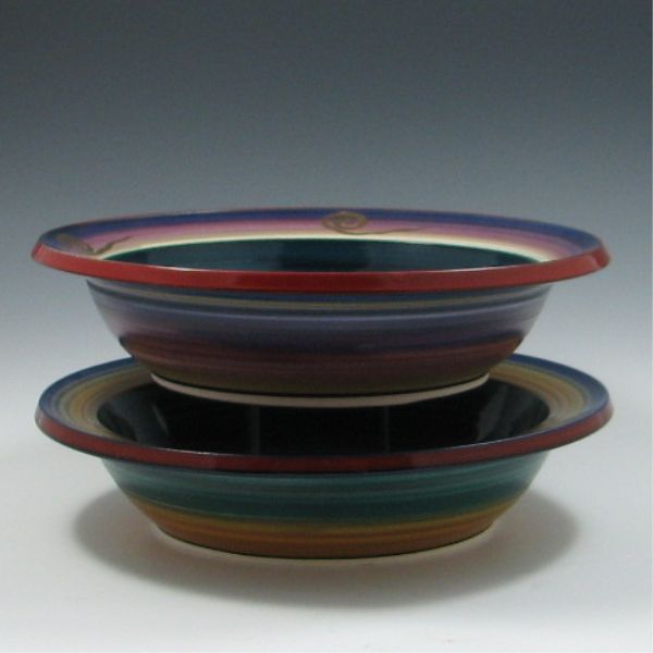 Two (2) Hunt Prothro Porcelain