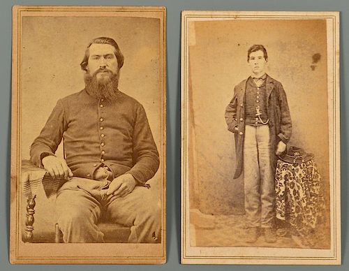 TWO (2) UNION SOLDIER CDVS, JOHNSON