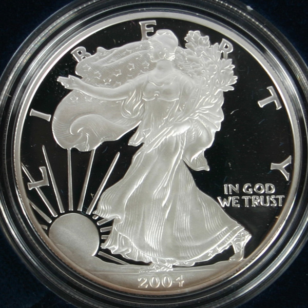 Two 2004 US Mint American Silver