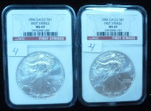 TWO 2006 99% SILVER BULLION AM