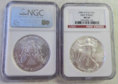 TWO 2006 SILVER EAGLE BULLION