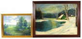TWO 20TH C. AMERICAN FRAMED OI