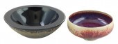TWO 20TH C. ARTIST SIGNED BOWL