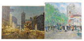 TWO 20TH C. CONTEMPORARY CITY