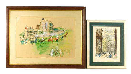 TWO 20TH C. LITHOGRAPHS: AFTER