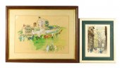 TWO 20TH C. LITHOGRAPHS: AFTER