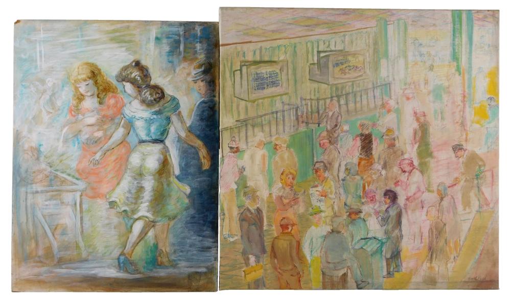 TWO 20TH C. OILS: THE FIRST AN