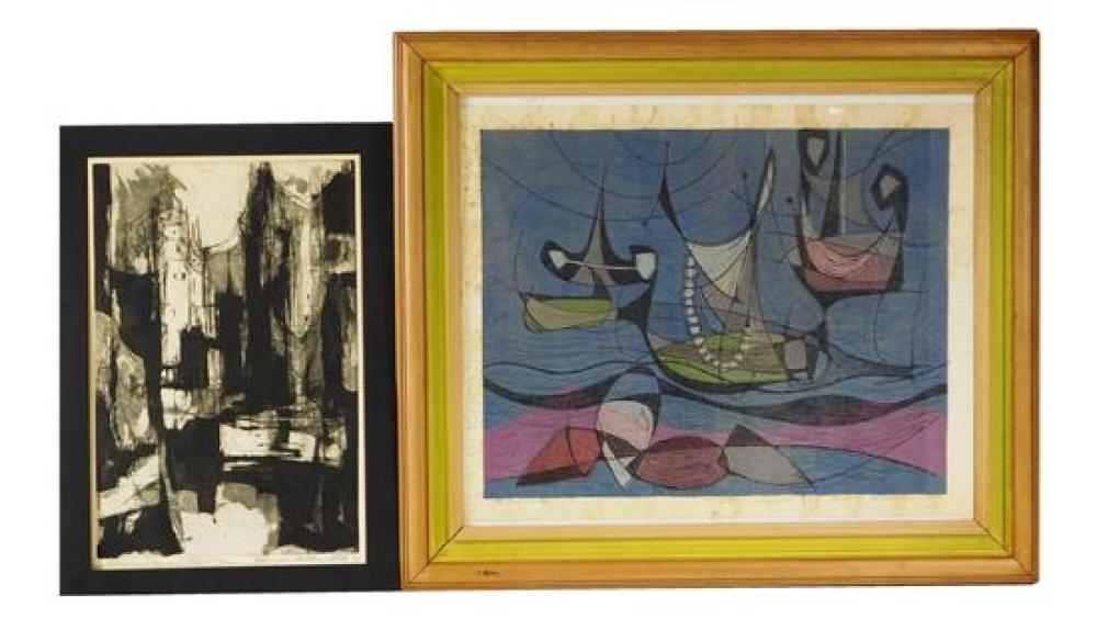 TWO 20TH C. PRINTS, INCLUDING: