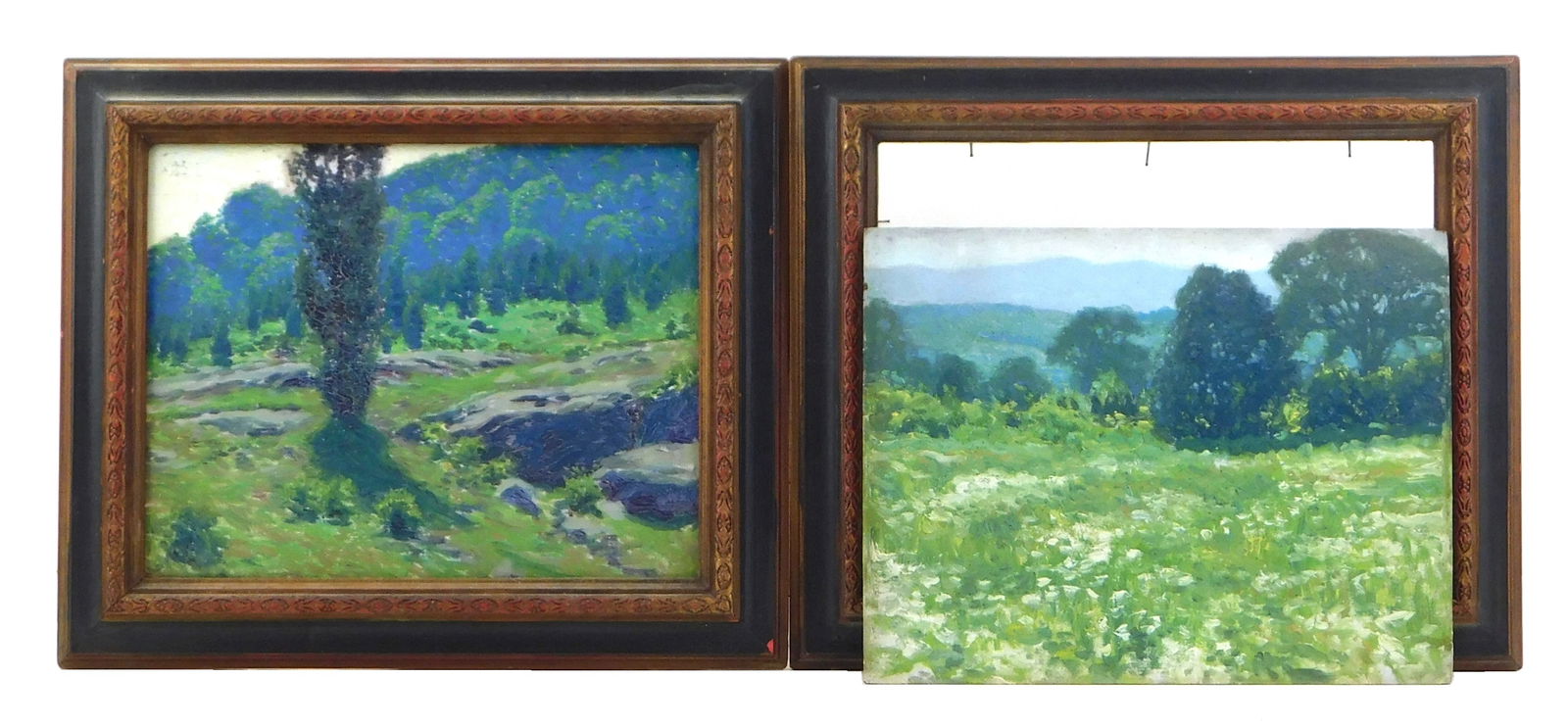TWO 20TH C. TRADITIONAL LANDSCAPES,