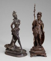 Two 20th century bronzes: figu