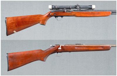 Two .22 caliber rifles: J. C.