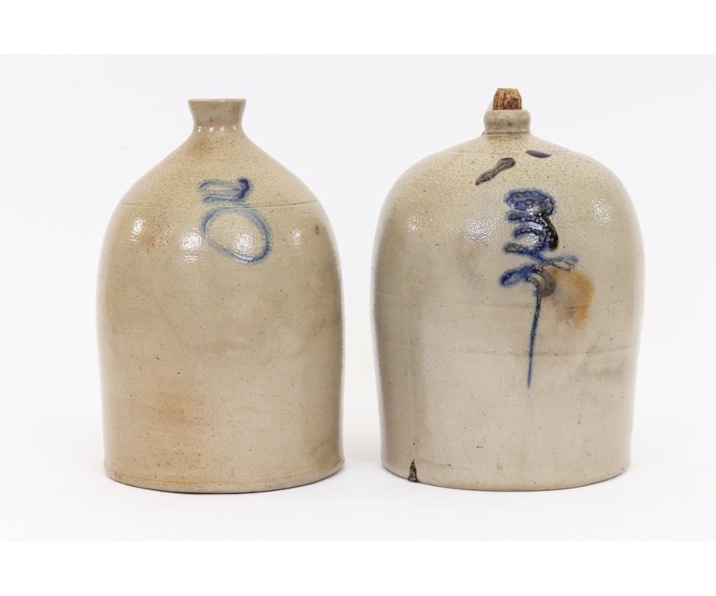 Two 3-gallon stoneware jugs,