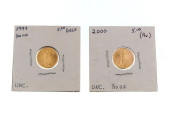 TWO $5 GOLD EAGLES UNCIRCULATE