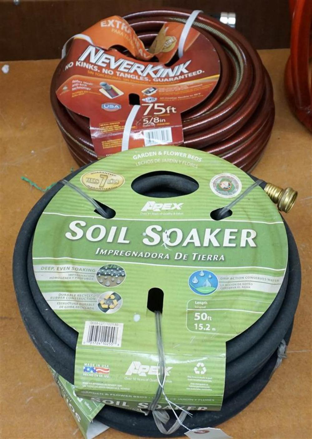 TWO 50-FOOT SOAKER HOSES AND