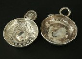 TWO .800 FRENCH SILVER WINE TA
