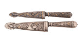 TWO 800 SILVER WITH GOLD OVERL