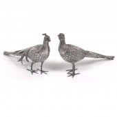 TWO 915 SPANISH SILVER PHEASAN