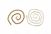 TWO 9CT GOLD NECKCHAINS Compri