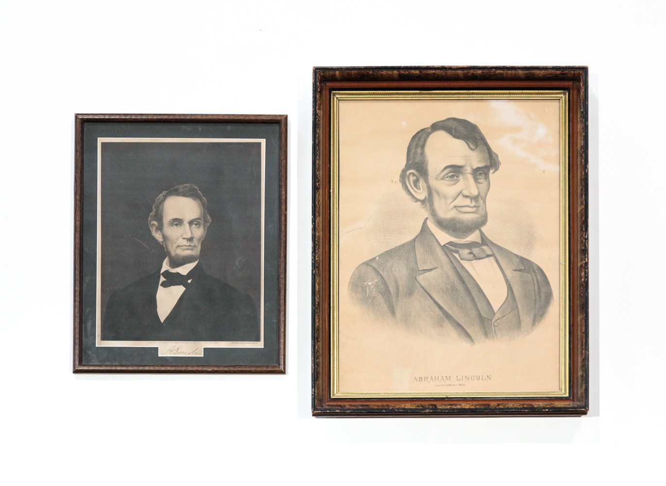 TWO ABRAHAM LINCOLN PORTRAIT