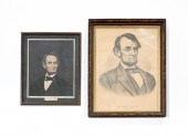 TWO ABRAHAM LINCOLN PORTRAIT P