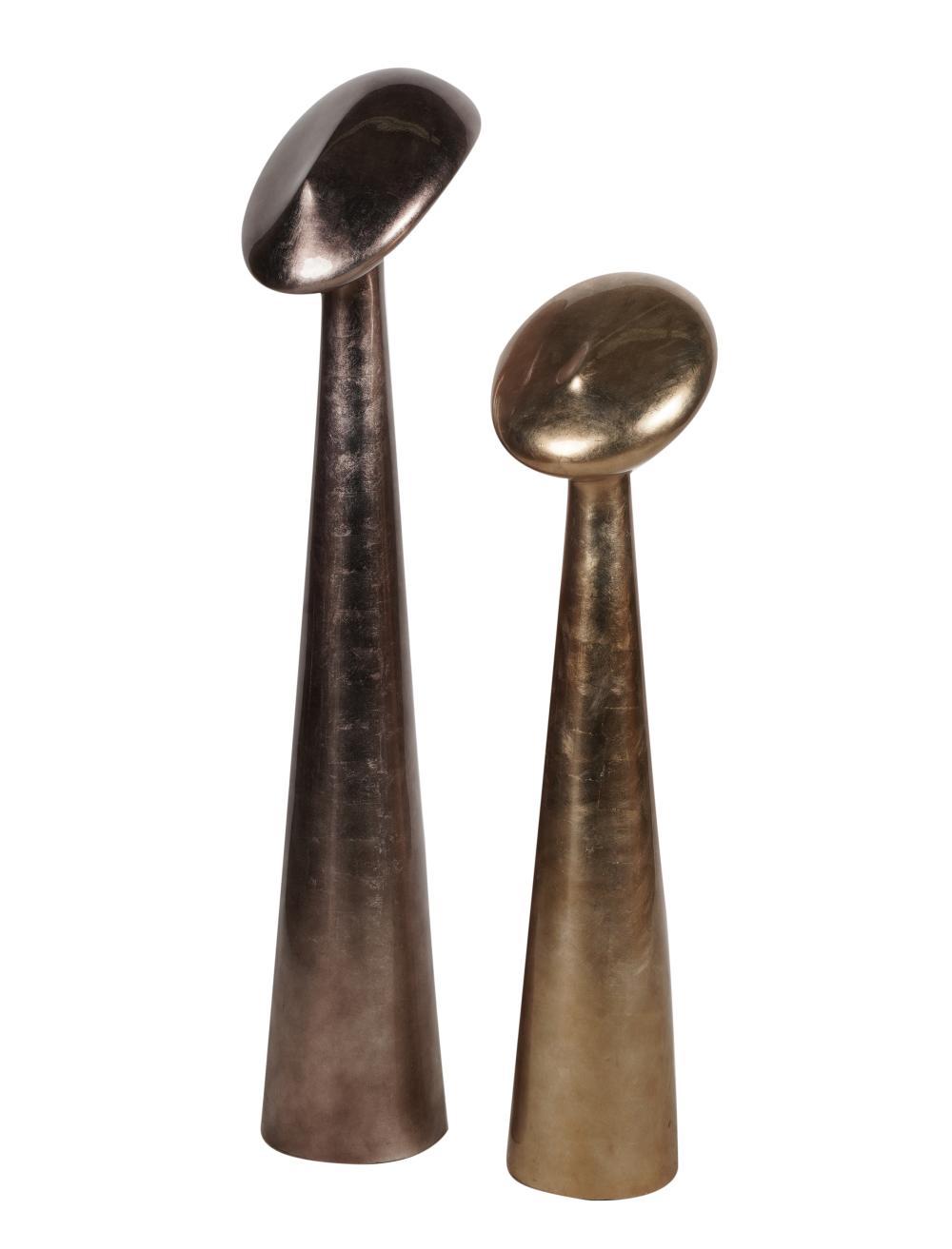 TWO ABSTRACT FIGURAL
