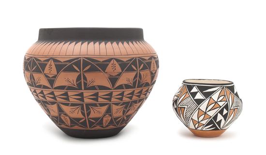 Two Acoma Pottery Vessels one