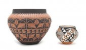 Two Acoma Pottery Vessels one