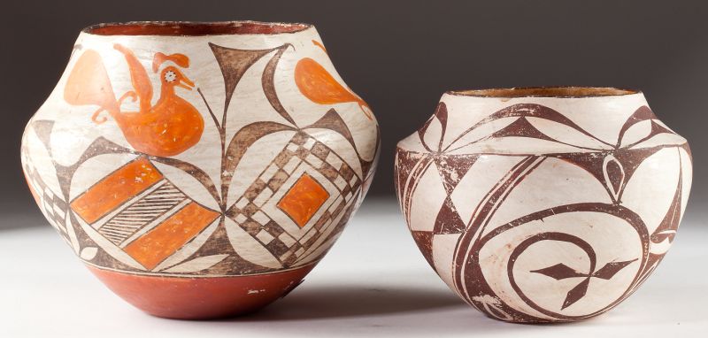 Two Acoma Pueblo Potsmid 20th