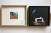 TWO ACRYLICS PAINTINGS: Max Gr