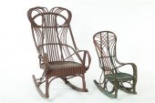 TWO ADIRONDACK ROCKERS.  Ameri