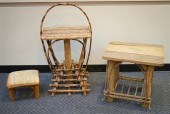 TWO ADIRONDACK STYLE RUSTIC SI