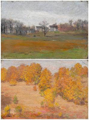 Two Adolph Shulz paintings