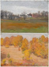 Two Adolph Shulz paintings (Ad