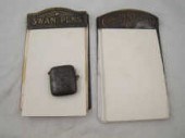 Two advertising note pads one