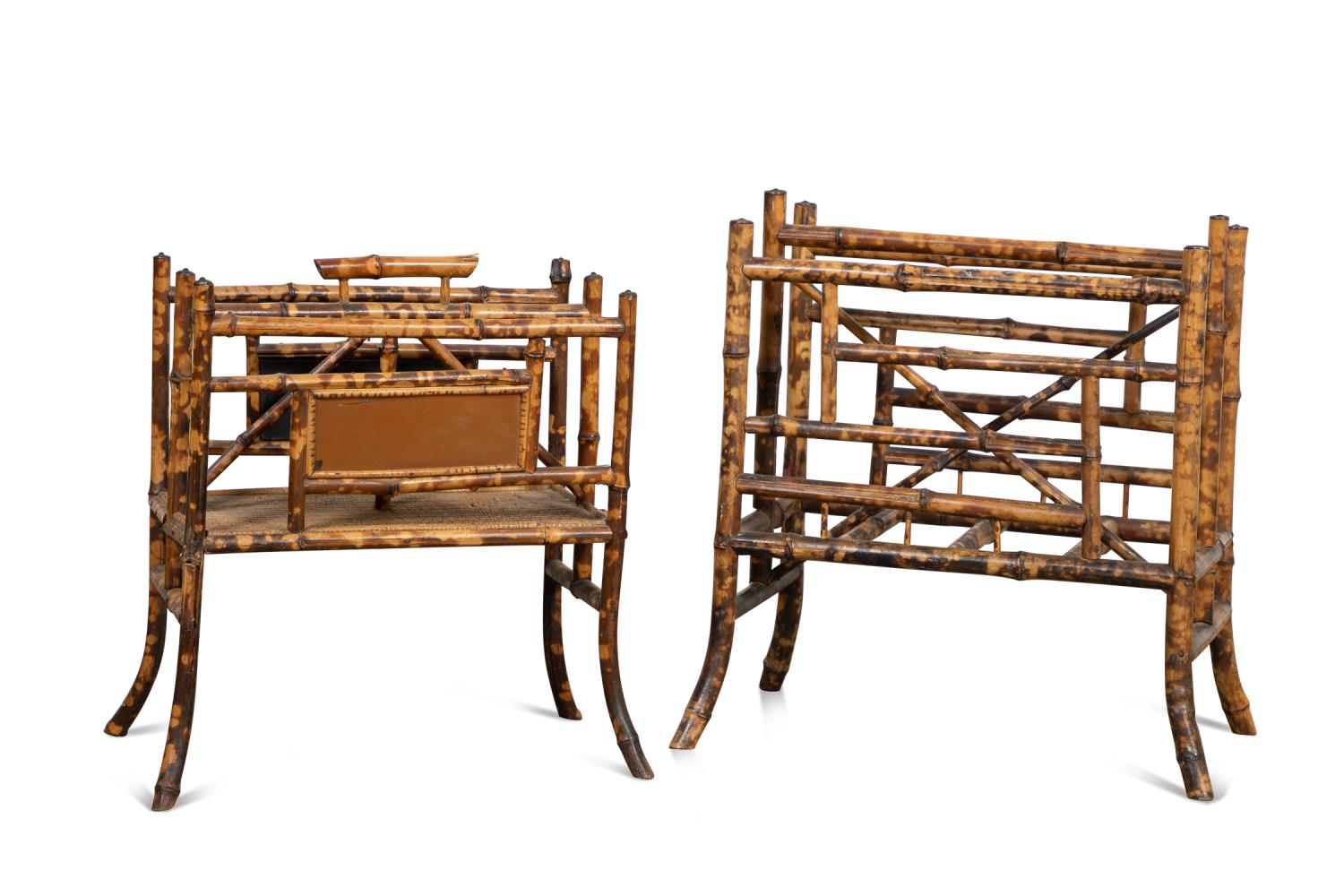 TWO AESTHETIC MOVEMENT BAMBOO
