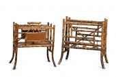 TWO AESTHETIC MOVEMENT BAMBOO