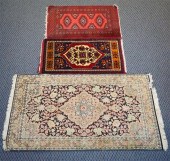 TWO AFGHAN RUGS AND A BOHKARA