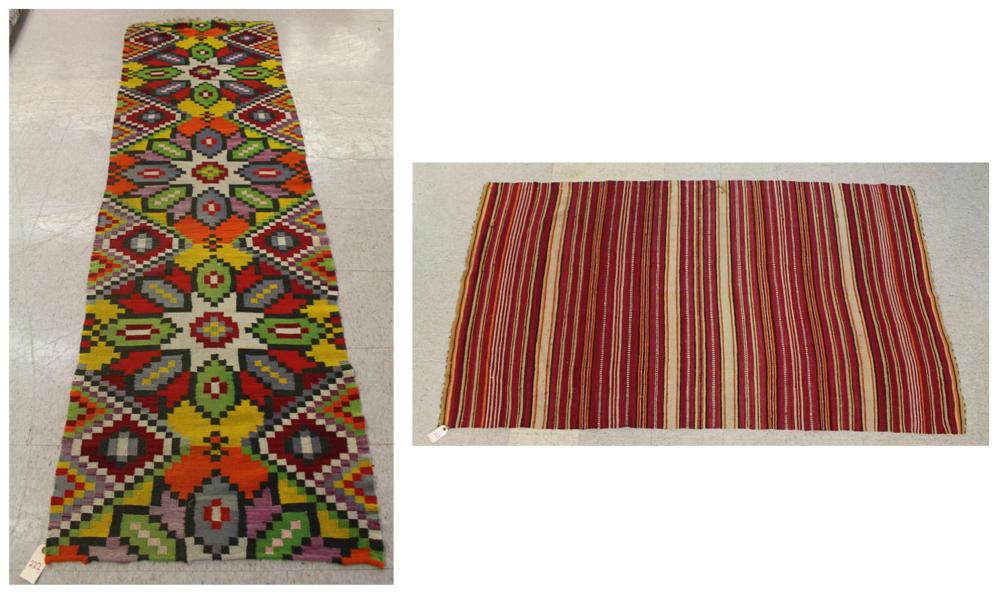 TWO AFGHAN WEAVINGSTWO AFGHAN