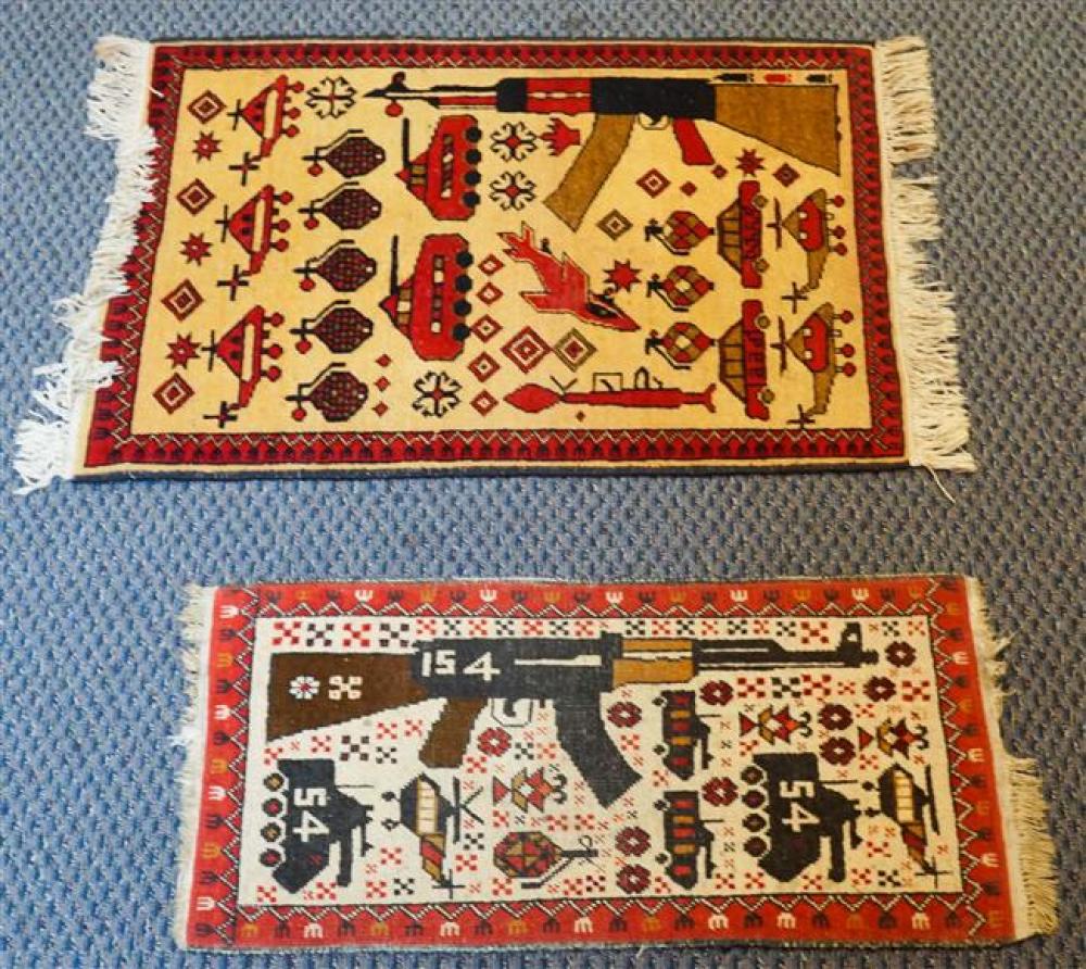 TWO AFGHANISTAN WAR RUGS, LARGER: 3