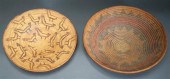 TWO AFRICAN COILED BASKETS DIA